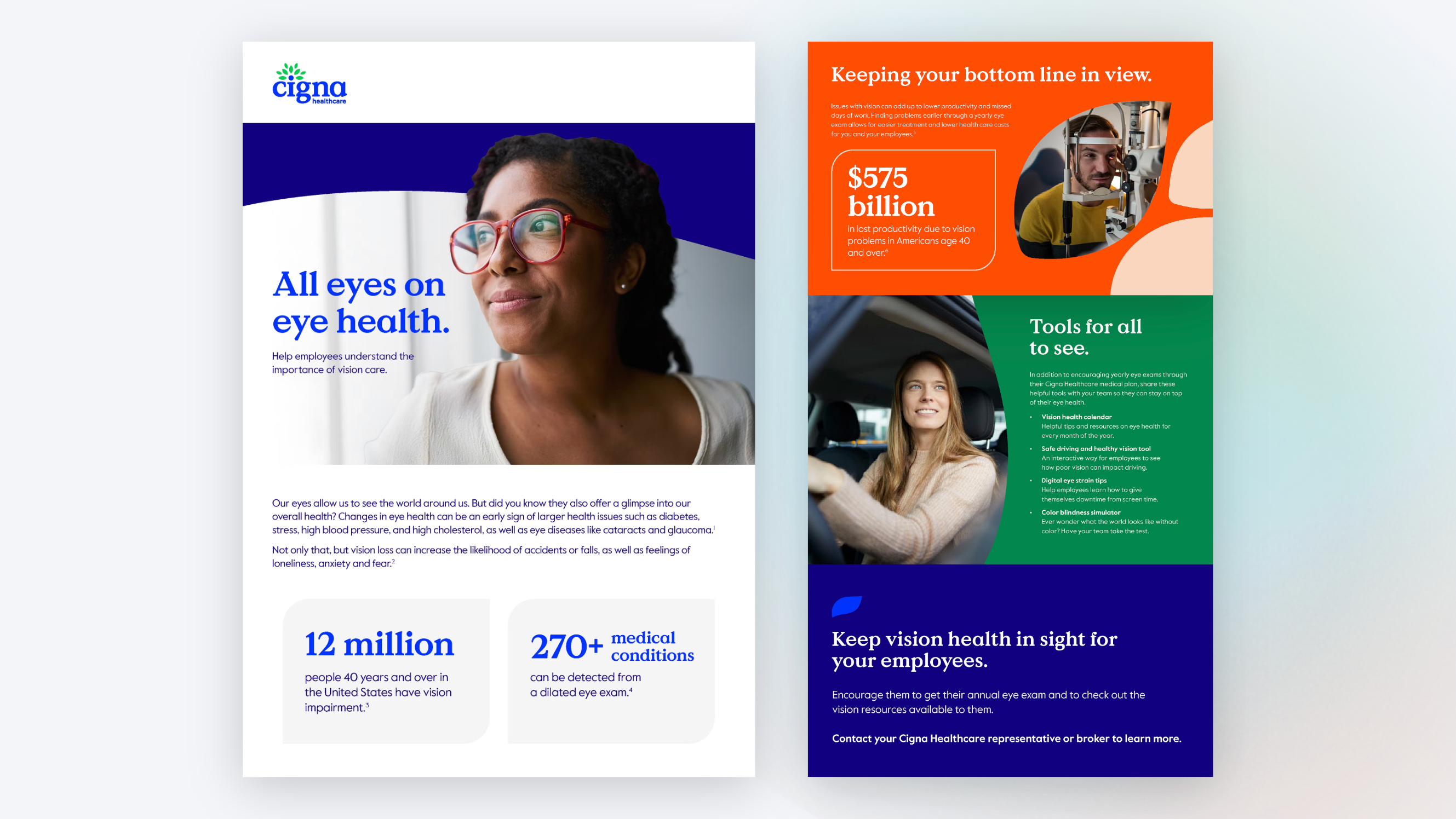 Cigna Healthcare art direction branding design graphic design healthcare