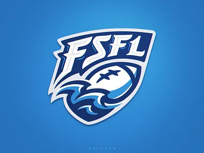 Fantasea Football league branding illustration logo logotype mascot sport