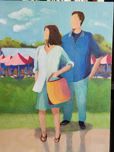 A Vacation Day branding design graphics illustration logo painting post impressionism video