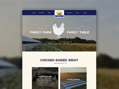 Miller Poultry Website Refresh design graphic design layout web design