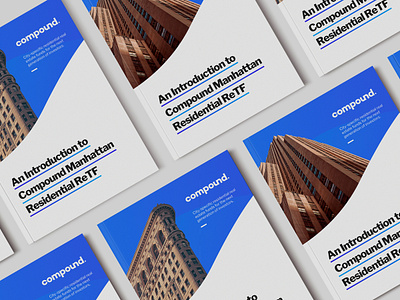 Brochure Design: Compound branding brochure design editorial graphic design magazine minimal print print design typography