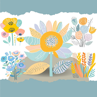 Pastel Boho Flower Kit bohemian design