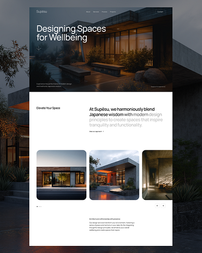 Architecture website clean ui ux web design webflow website