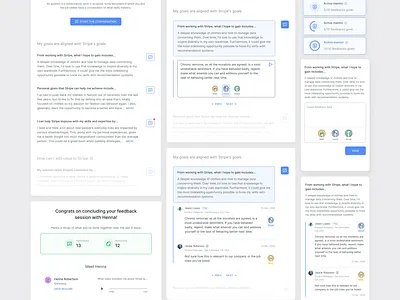 Jobfit web app — company interface badge clean collaboration comment components conversation digital product feedback form jobs management product design reactions responsive saas simple task ui ux web app