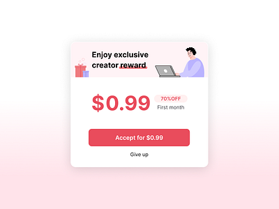 Promotional pop-up