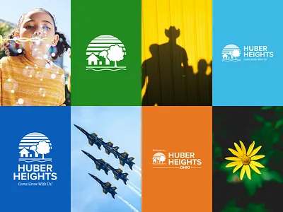 City of Huber Heights - Brand Refresh brand design brand identity brand identity design branding city design combination mark design figma illustration logo logo design logo designer logomark ohio photoshop place branding small town town town branding wordmark