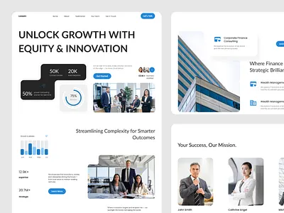 Premier Private Equity Firm Landing Page Design assets bank banking business capital clean equity finance fintech fund investment investment platform landing page management modern stock ui venture wealth webdesign