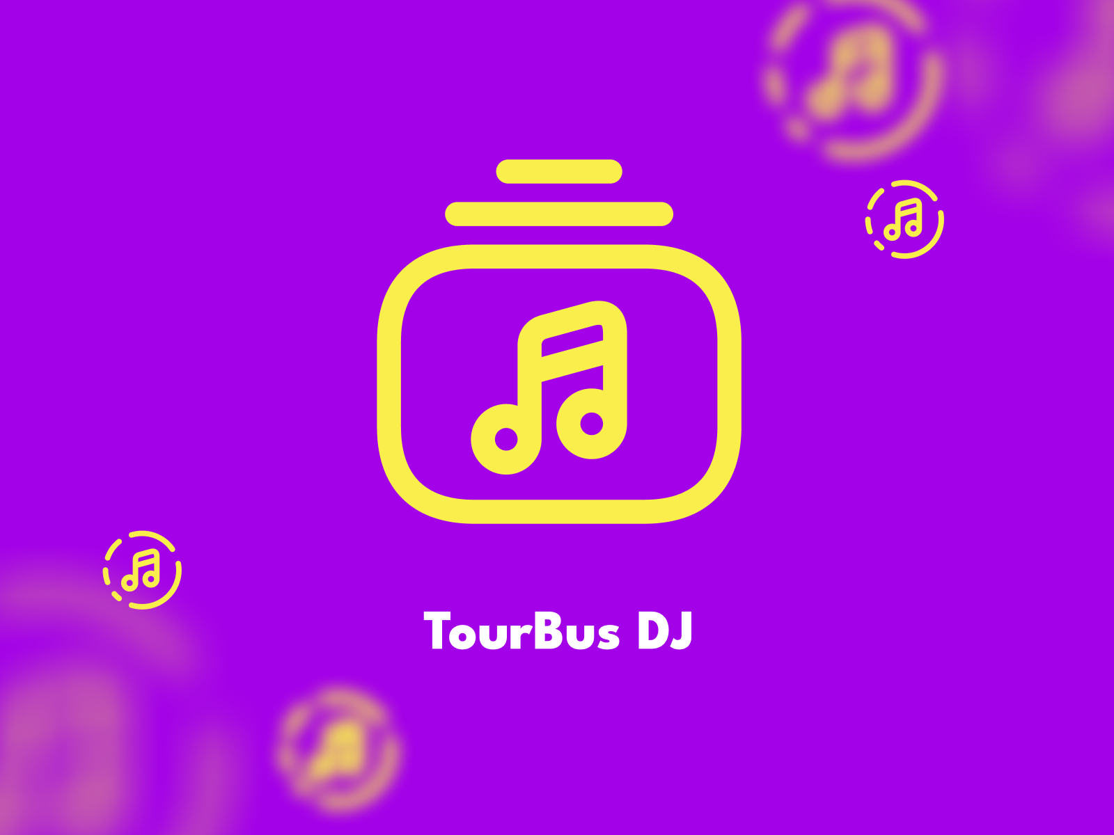 Music Player - TourBus DJ #DailyUI 009 app branding design graphic design logo typography ui ux