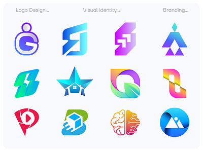 Logo Collection - Modern, Timeless, Colorful 3d abstract logo brand identity branding colorful logo custom logo google gradient logo graphic design logo logo collection logo design logo designer logo folio logo inspirations logo type modern logo symbol timeless logo top logo