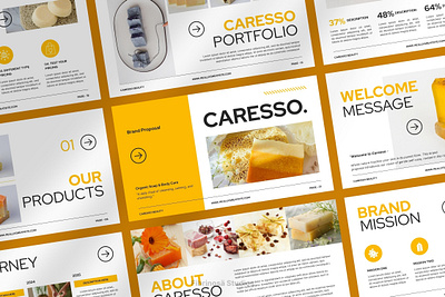 Caresso - Brand Proposal Presentation Template business