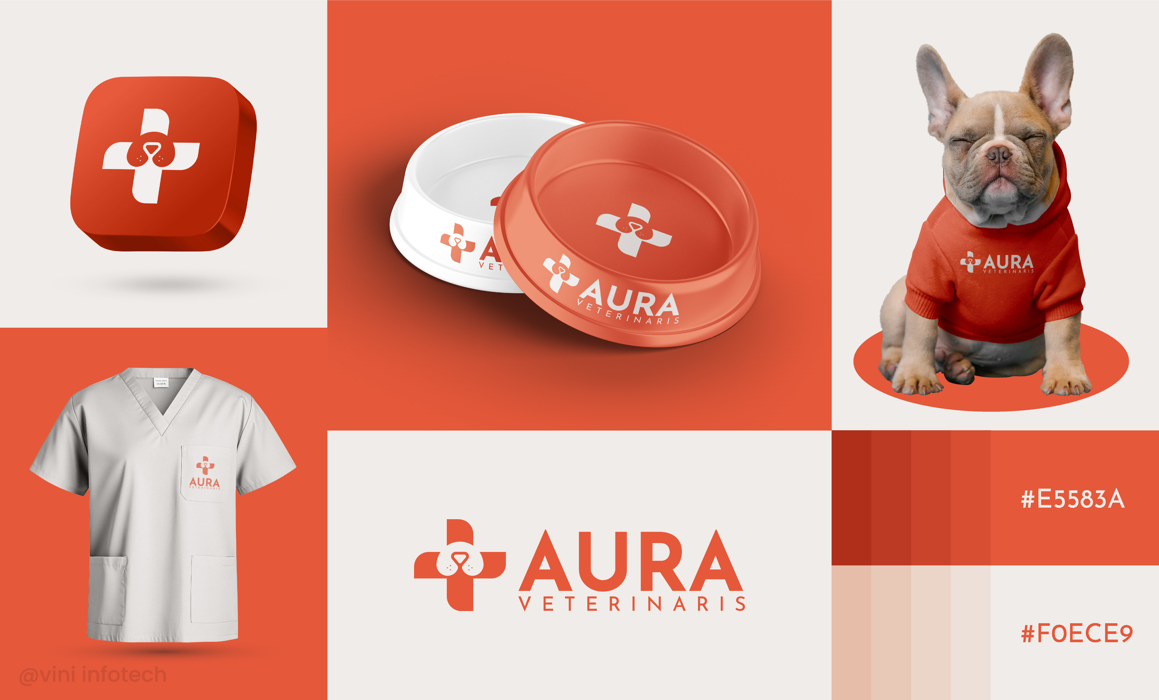 Aura Veterinaris Branding branding logo