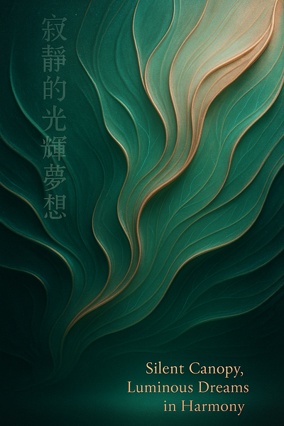 Wellness Poster Design in Chinese language Silent Canopy graphic design harmony luminous dreams poster