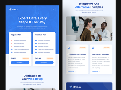 Starsup - Medical Email Newsletter blue doctor email email newsletter fresh health medical newsletter slab slabdsgn template ui uiux uiuxdesign ux website