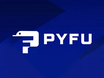 PF_snake_applogo app logo brandiderntity branding brandmark companylogo design graphic design illustrator logo pf logo snake logo tech logo