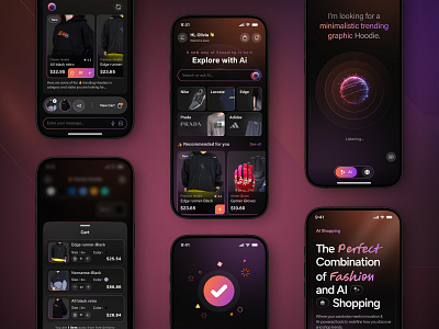 Ai E-commerce Mobile App ai assistant ai shopping app ai shopping experience android app app design app ui design ecommerce app ecommerce design ecommerce trends fashion ecommerce focotik ios app mobile app design mobile ecommerce responsive design retail app design ui ui design ui ux design