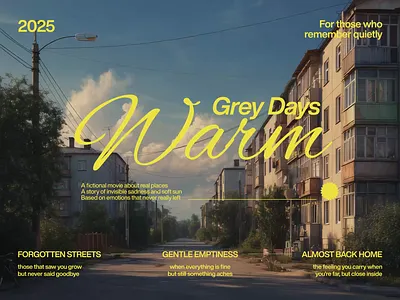 Warm Grey Days – Concept Poster Design ai design