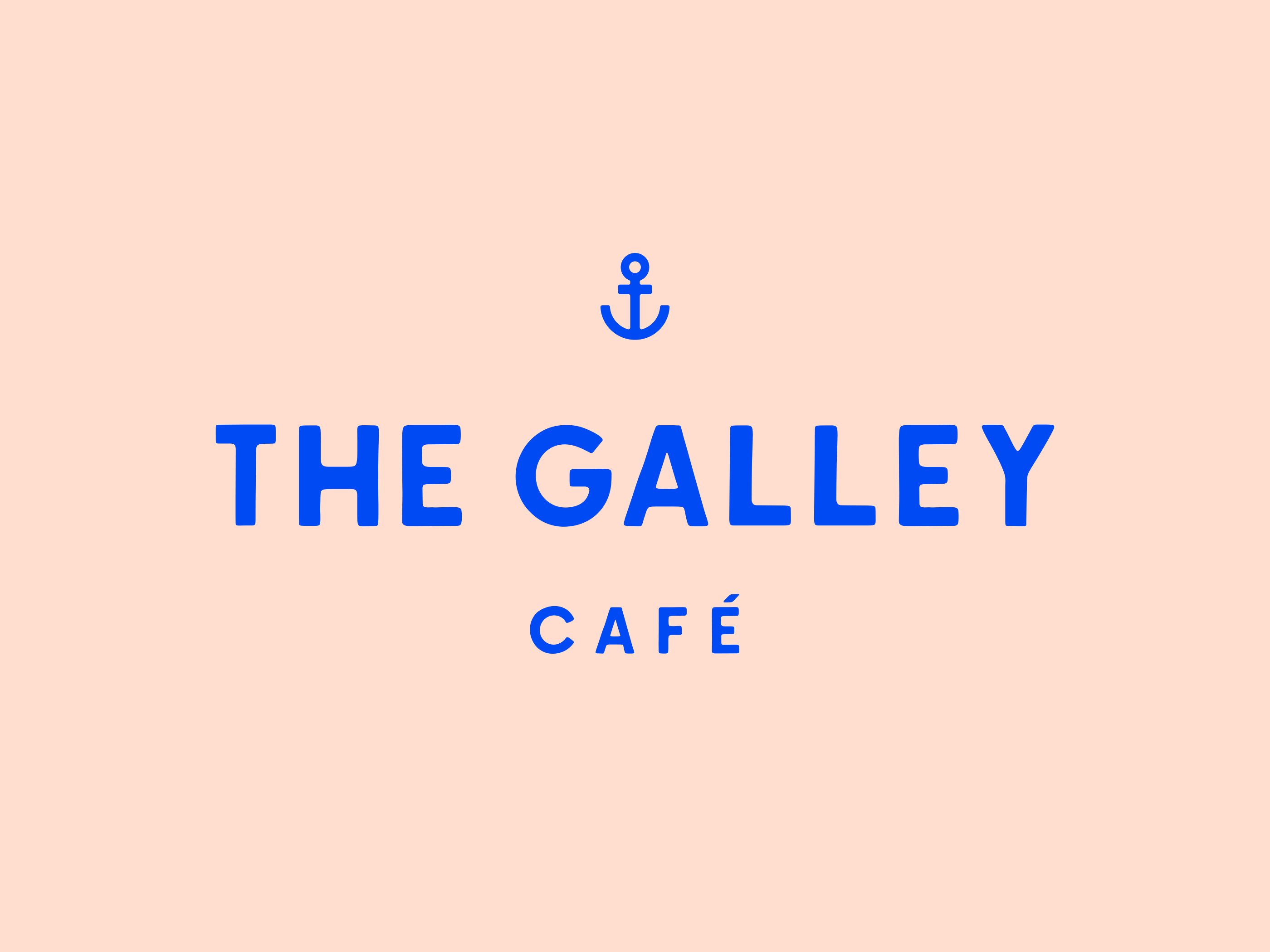 The Galley Café 2d 2d design anchor brand brand design brand identity brand identity design branding design graphic design hospitality logo logo design logomark travel