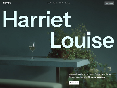 Hero Exploration [03] bold typography hero design minimal design typography ui web design