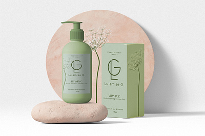 Vitamin C Body Glowing Shower Gel Packaging beauty product label design branding chemical product label cosmetics label cosmetics packaging design cosmetics product branding custom product label printing dropper bottle label graphic design logo packaging design services product label templates skin care branding skincare labeling