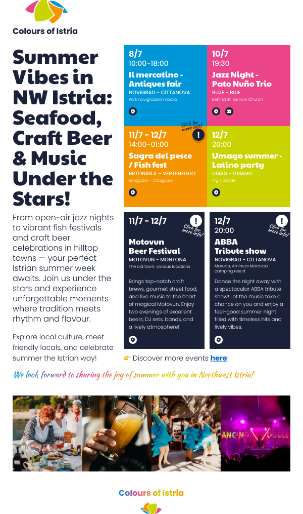 Event-Focused Newsletter: Local & International graphic design newsletter