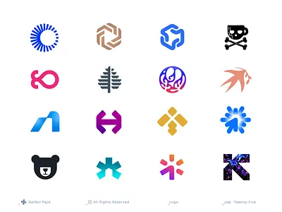 Logo collection: Q2 2025 abstract app brand guide branding clean company geometry graphic design icon illustration logo mark minimalist modern software startup symbol tech technology visual identity