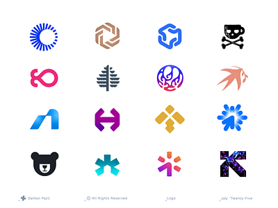 Logo collection: Q2 2025 abstract app brand guide branding clean company geometry graphic design icon illustration logo mark minimalist modern software startup symbol tech technology visual identity
