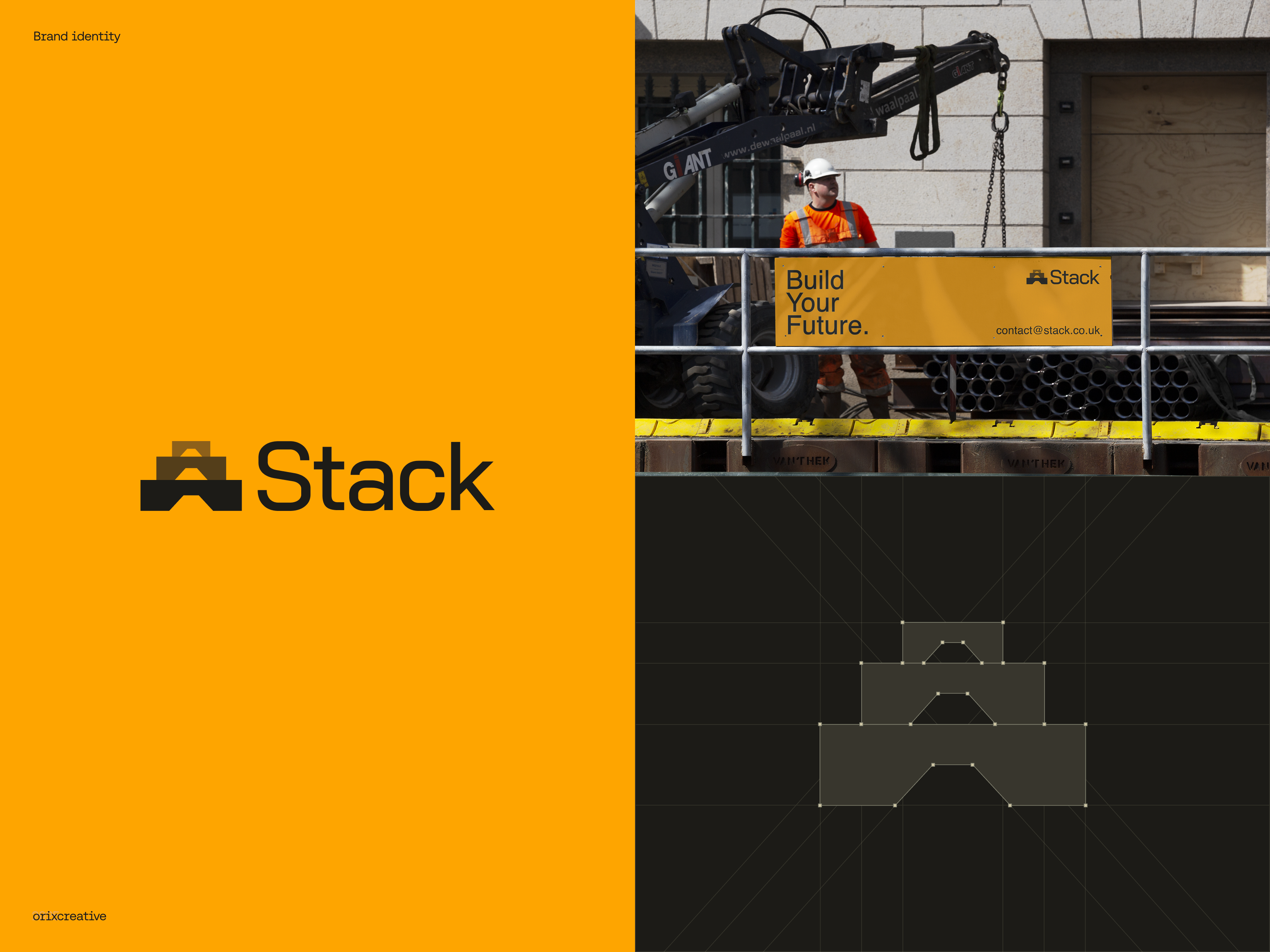 Construction Brand Identity brand brand book brand sign brandbook branding design identity logo logo design logo designer logotype modern logo packaging typography visual identity