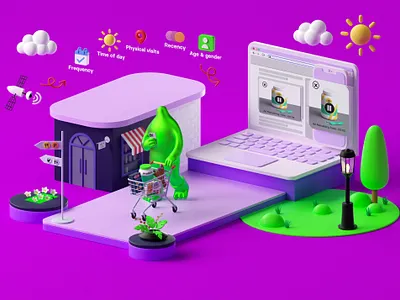 3D Illustration For Cluep.com (2025) 3d 3d art 3d design 3d illustration 3d visual 3dart branding c4d cinema4d design illustration