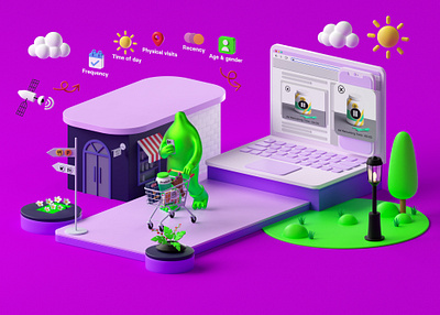 3D Illustration For Cluep.com (2025) 3d 3d art 3d design 3d illustration 3d visual 3dart branding c4d cinema4d design illustration