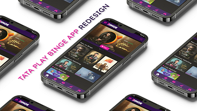 App Redesign - Tata Play Binge figma ui ux