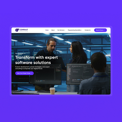 Cunsult Services consulting expert design graphic design graphics design landing page logo design redesign service ui ux ui design webpage website design