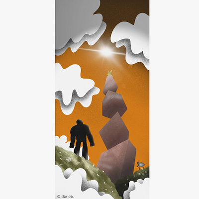 Tower of Ego graphic design illustration