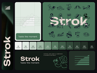 BRAND - STROK brand branding color design graphic design icon identity illustration logo marks symbol ui