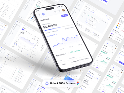 Saturn - Responsive Financial Dashboard UI Kit dashboard financial minimalist saas simple