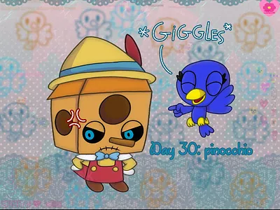 Junefairytale Day 30: pinocchio art post art tag digital art drawing fan art graphic design illustration