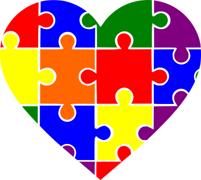Autism Heart Puzzle acceptance autism autistic awareness puzzle