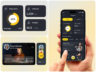 Fitness app design app app design app ui design fitness fitness app health ios iphone mobile mobile app mobile app design mobile app ui mvp react native ui ui design user interface ux ux design