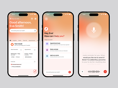 Connectome - AI Healthcare mobile app design ai ai app design ai assistant ai chat ai chat bot ai chat bot app ai chat bot design ai healthcare mobile app ai mobile app ai product ai product app ai product design ai product ui app design healthcare healthcare app healthcare design mobile app ui ux wavespace