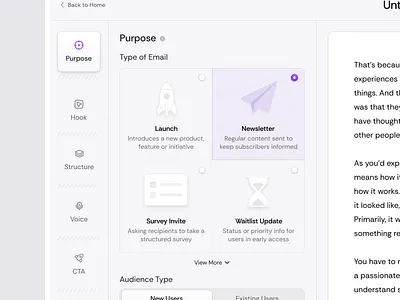 Email Builder app design branding design figma freelance illustration product design saas ui uiux uiux design user experience user interface ux uxui web app web app design web application web application design web design