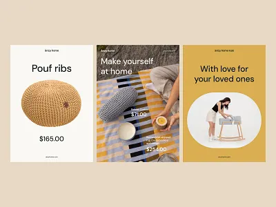Anzy Home — home decor brand system #11 brand identity branding furtniture home decor knitted decor logotype posters