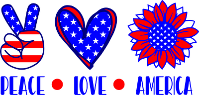 Peace Love America america love patriotic peace retro
