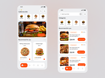 Food App app food app food app design food delivery app ios mobile mobile app mobile app design online oder app ui design uiux