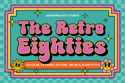 The Retro Eighties - Retro Display Font eye catching font