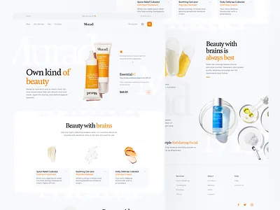 Murad - Beauty landing page beautiful beautiful design beauty beauty design clean home page landing page design landingpage natural ui ui design ux web web design website website design
