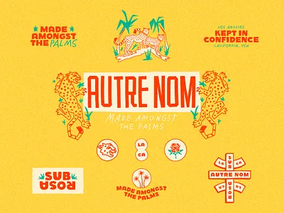 Autre Nom: Brand Identity animal autre nom autrenom bbq bbq sauce brand design branding custom type illustration logo mascot rebrand sauce tiger traditional typography western