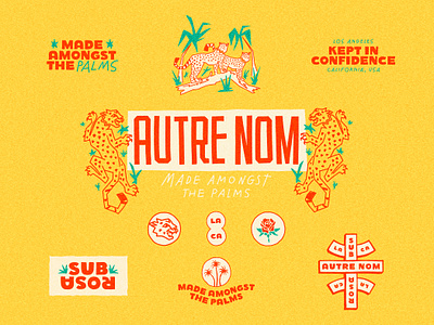 Autre Nom: Brand Identity animal autre nom autrenom bbq bbq sauce brand design branding custom type illustration logo mascot rebrand sauce tiger traditional typography western