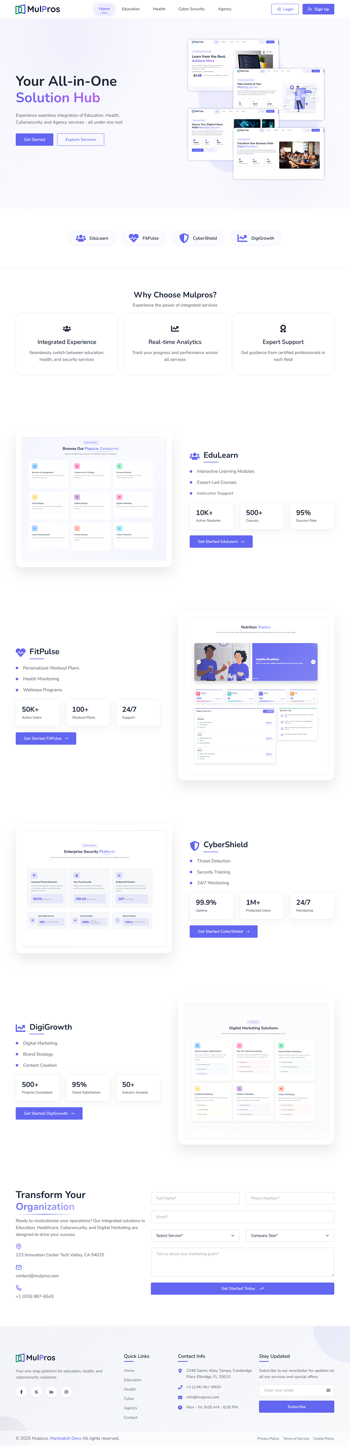Multipurpose Business Web Template Image 0
