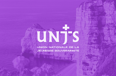 UNJS | Logo brand design branding crest cross design flat france graphic design icon illustration logo logo design logotype political logo politics ui vector