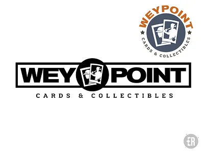 WEYPOINT CARDS & COLLECTIBLES baseball baseballcards collectibles evolvered icon logo logodesign