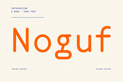 Noguf Sans Serif Display Font animation branding font fonts graphic design logo nostalgic